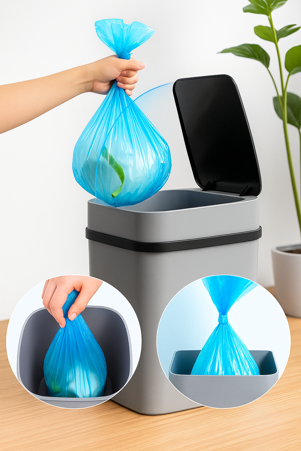 🗑️ PAPELERA INTELIGENTE DE 15L – ¡A PRUEBA DE OLORES! 🚫👃