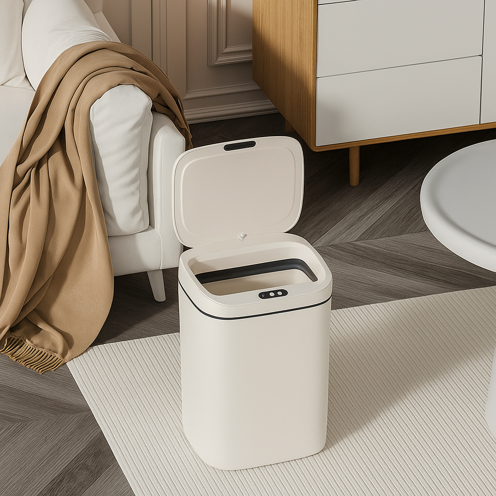 🗑️ PAPELERA INTELIGENTE DE 15L – ¡A PRUEBA DE OLORES! 🚫👃