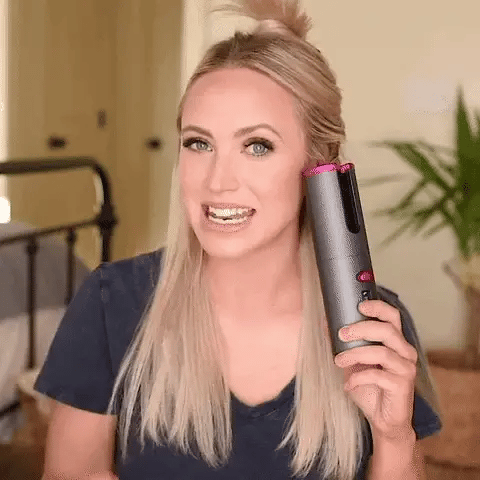 🌀🔥RIZADOR DE PELO AUTOMÁTICO PORTÁTIL 💁♀️✨🔌💨