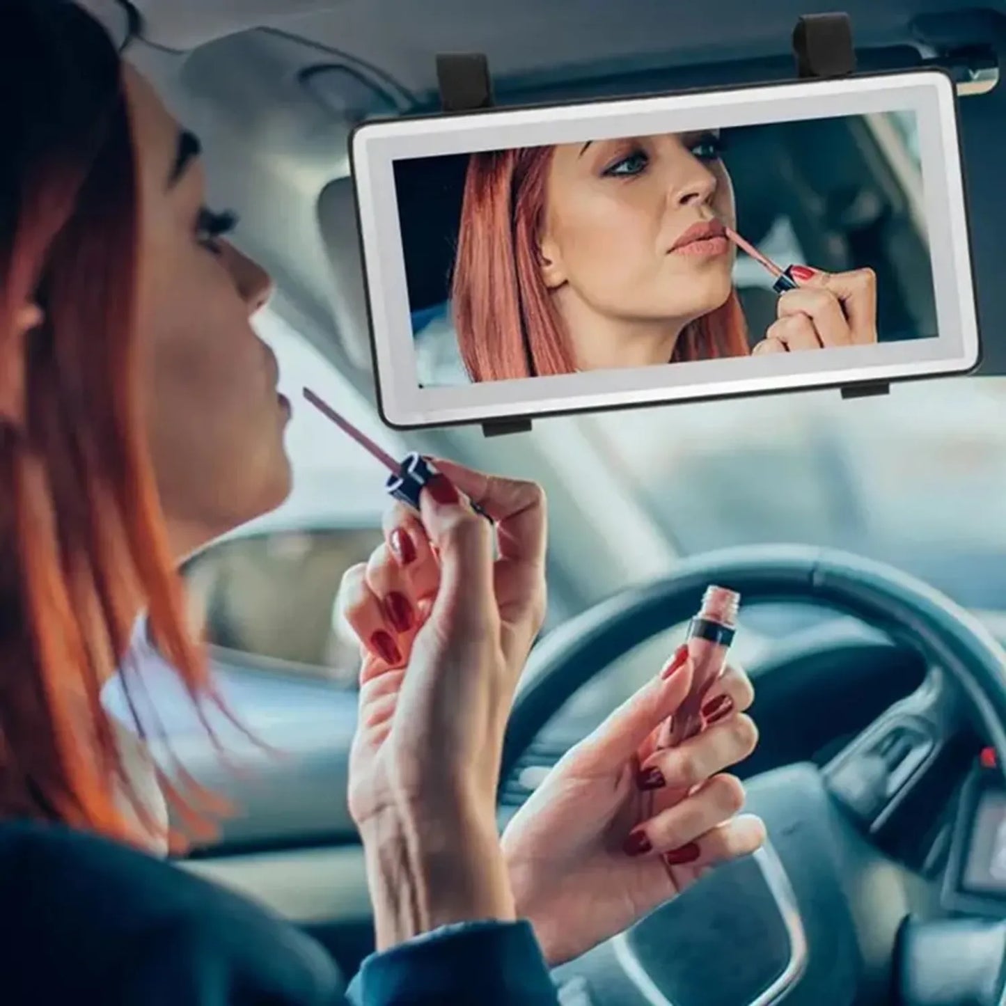 🚗 Espejo Portátil LED de Auto: Belleza Sin Esfuerzo, Donde Vayas 💋