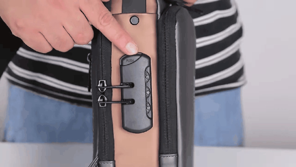 🎒 MORRAL ANTIROBO IMPERMEABLE 💧 CON PUERTO USB 🔌