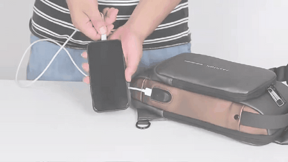 🎒 MORRAL ANTIROBO IMPERMEABLE 💧 CON PUERTO USB 🔌