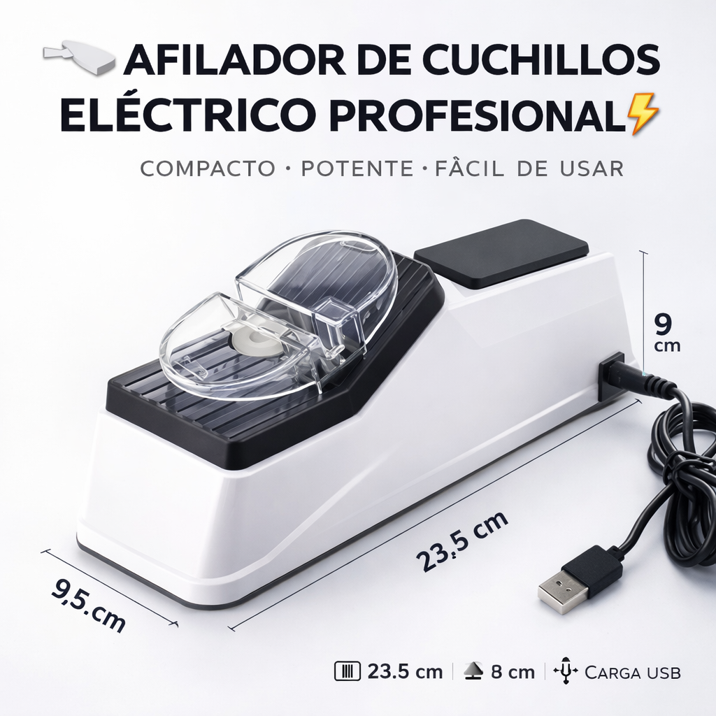 🔪✨ CUCHILLOS AFILADOS EN SEGUNDOS 💪❌ Sin dolor | ⚡🖐️ Sin esfuerzo