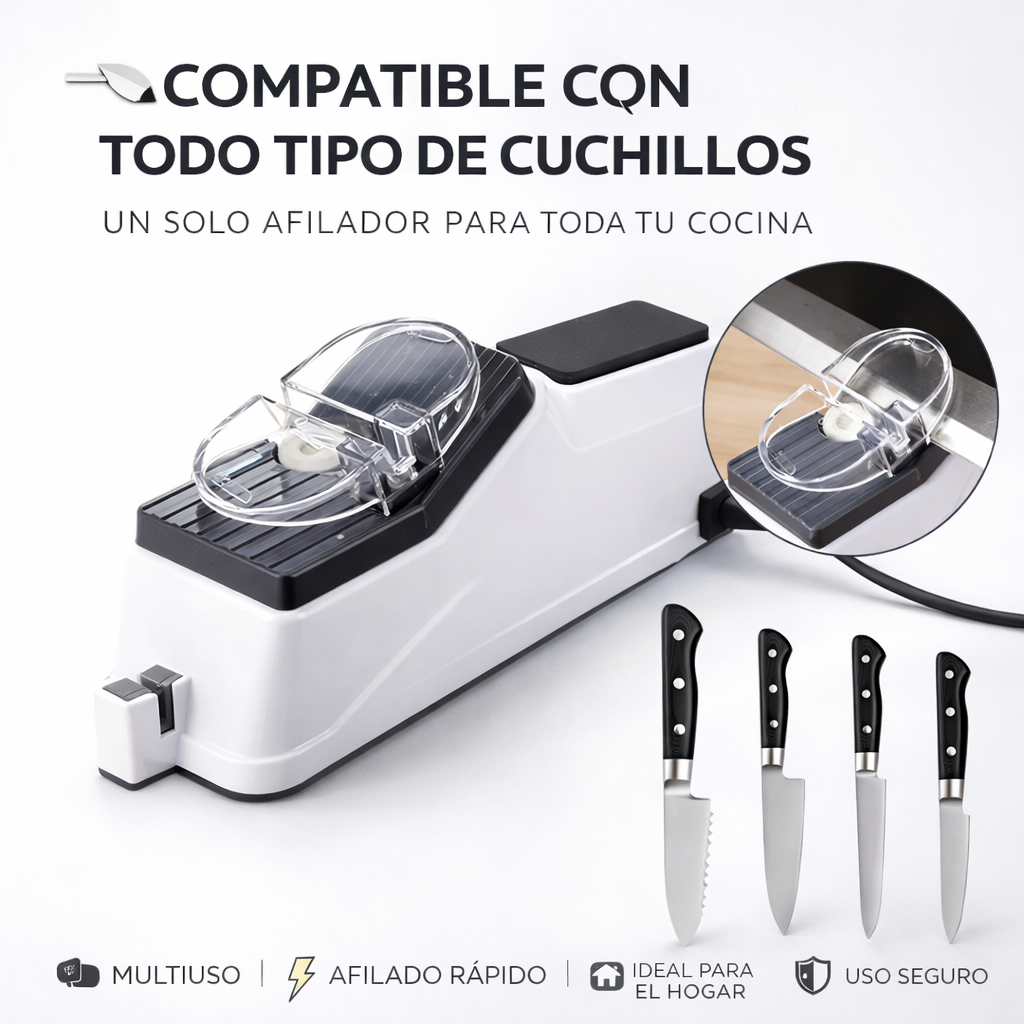 🔪✨ CUCHILLOS AFILADOS EN SEGUNDOS 💪❌ Sin dolor | ⚡🖐️ Sin esfuerzo