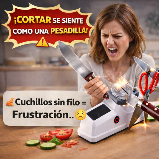 🔪✨ CUCHILLOS AFILADOS EN SEGUNDOS 💪❌ Sin dolor | ⚡🖐️ Sin esfuerzo