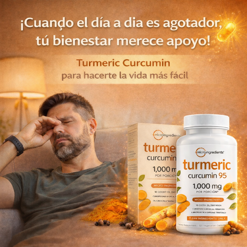 🌿 Turmeric Curcuma + Vitamina C + Pimienta negra ✨
