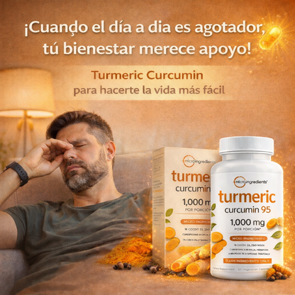 🌿 Turmeric Curcuma + Vitamina C + Pimienta negra ✨