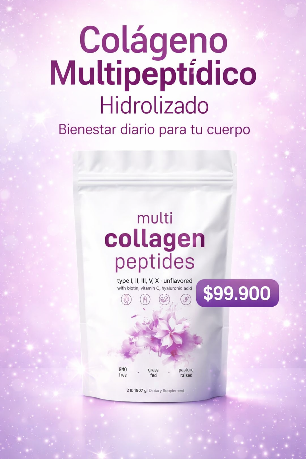 🌱🌿✨ COLÁGENO MULTIPEPTÍDICO HIDROLIZADO 💜🌿🌱
