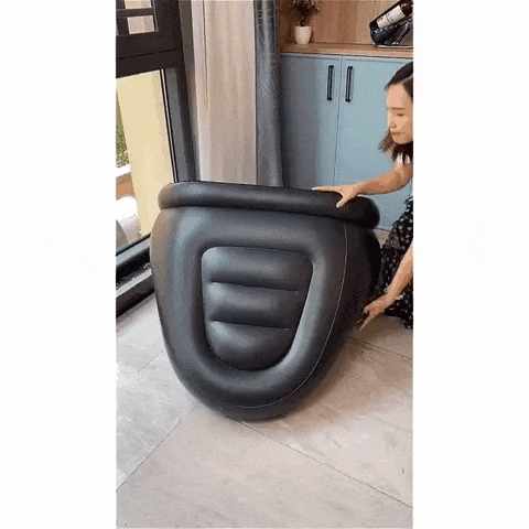 EL SILLÓN INFLABLE + PUFF QUE SE ADAPTA A TI: ¡HOGAR, PLAYA O CAMPING! 🛋️🌞🏕️