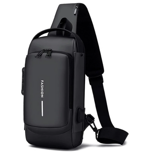 🎒 MORRAL ANTIROBO IMPERMEABLE 💧 CON PUERTO USB 🔌