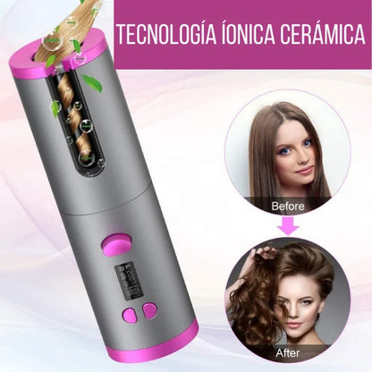 🌀🔥RIZADOR DE PELO AUTOMÁTICO PORTÁTIL 💁‍♀️✨🔌💨
