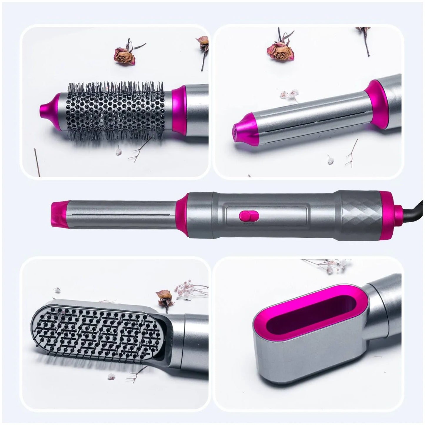 🔥 SECADOR Y ALISADOR 5 EN 1 – LOOK PROFESIONAL SIN SALIR DE CASA ✨🚀 ENVÍO GRATIS 📦😍